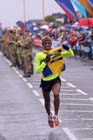 Yared Hagos finishing the BUPA Great North Run.